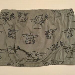 Star Wars Green  Tube Top with Baby Yoda Print